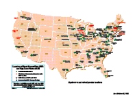 National map showing all nuclear waste