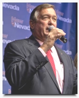 Congressman-elect Cresent Hardy thanks supporters as Republicans gather to celebrate election victories, Tuesday, Nov. 4, 2014, at Red Rock Resort.