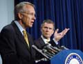 Sen. Harry Reid, D-Nev, and Sen. Majority Leader Tom Daschle