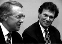 Senators Harry Reid, D-NV, and Tom Daschle, D-SD
