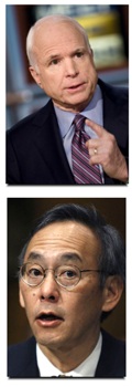 John McCain and DOE/Sec. Steven Chu